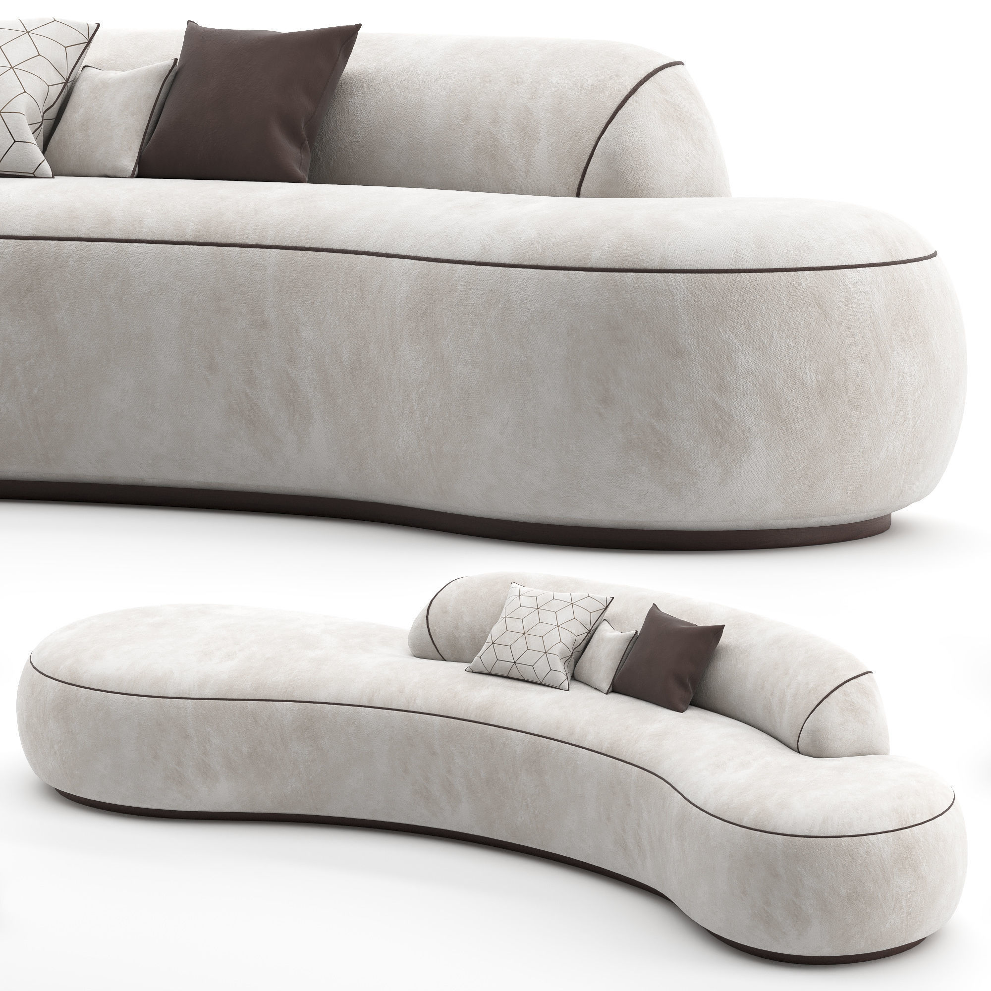 Holly Hunt sofa 3D model_0