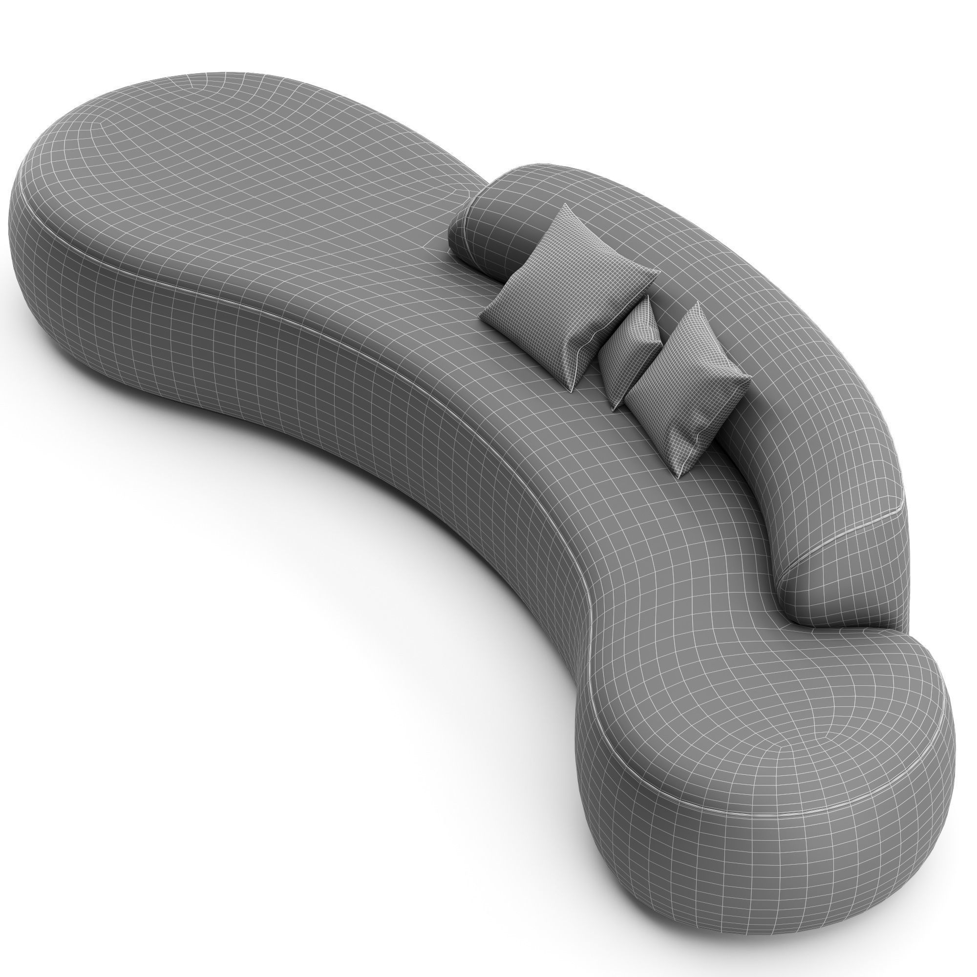 Holly Hunt sofa 3D model_3