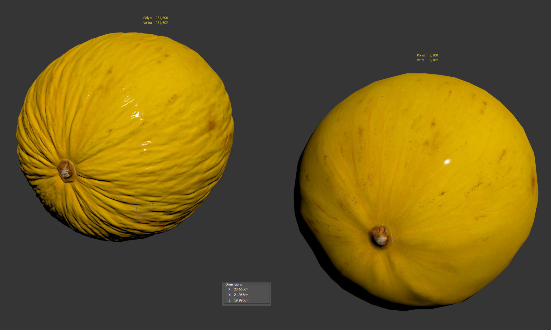 Melon 3D model_8