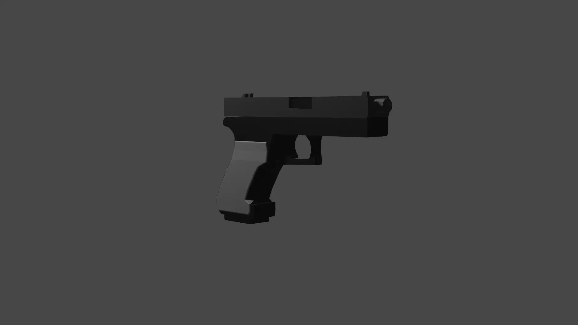 UMP-45 Glock19 MP-7 Low-poly 3D model