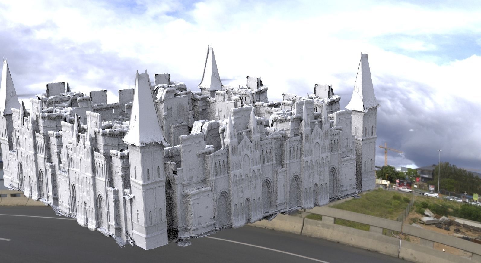 Fort Wall High Fantasy elf design 3D model_2