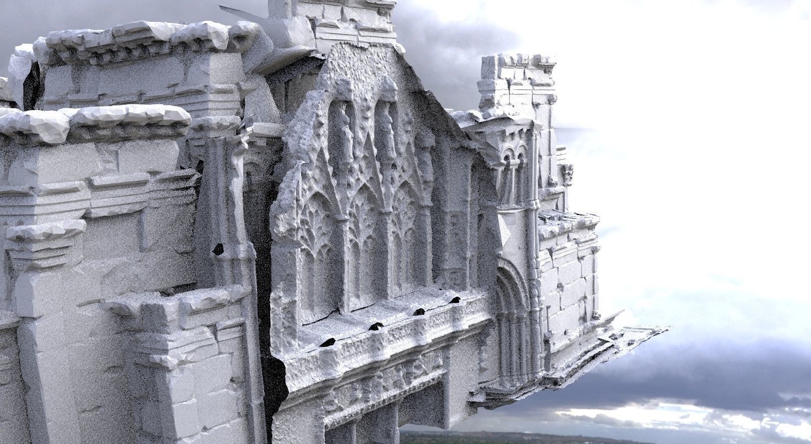 High Elf City Massive structures Kit bash Set 3D model_9