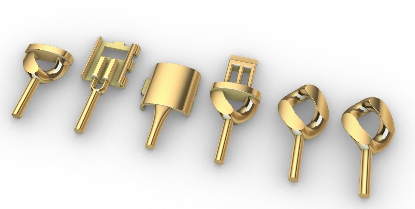 16 MM MIAMI CUBAN LINK PONG SET FOR BRACELET OR NECKLACE 3D print model_17