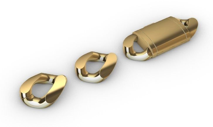 16 MM MIAMI CUBAN LINK PONG SET FOR BRACELET OR NECKLACE 3D print model_11