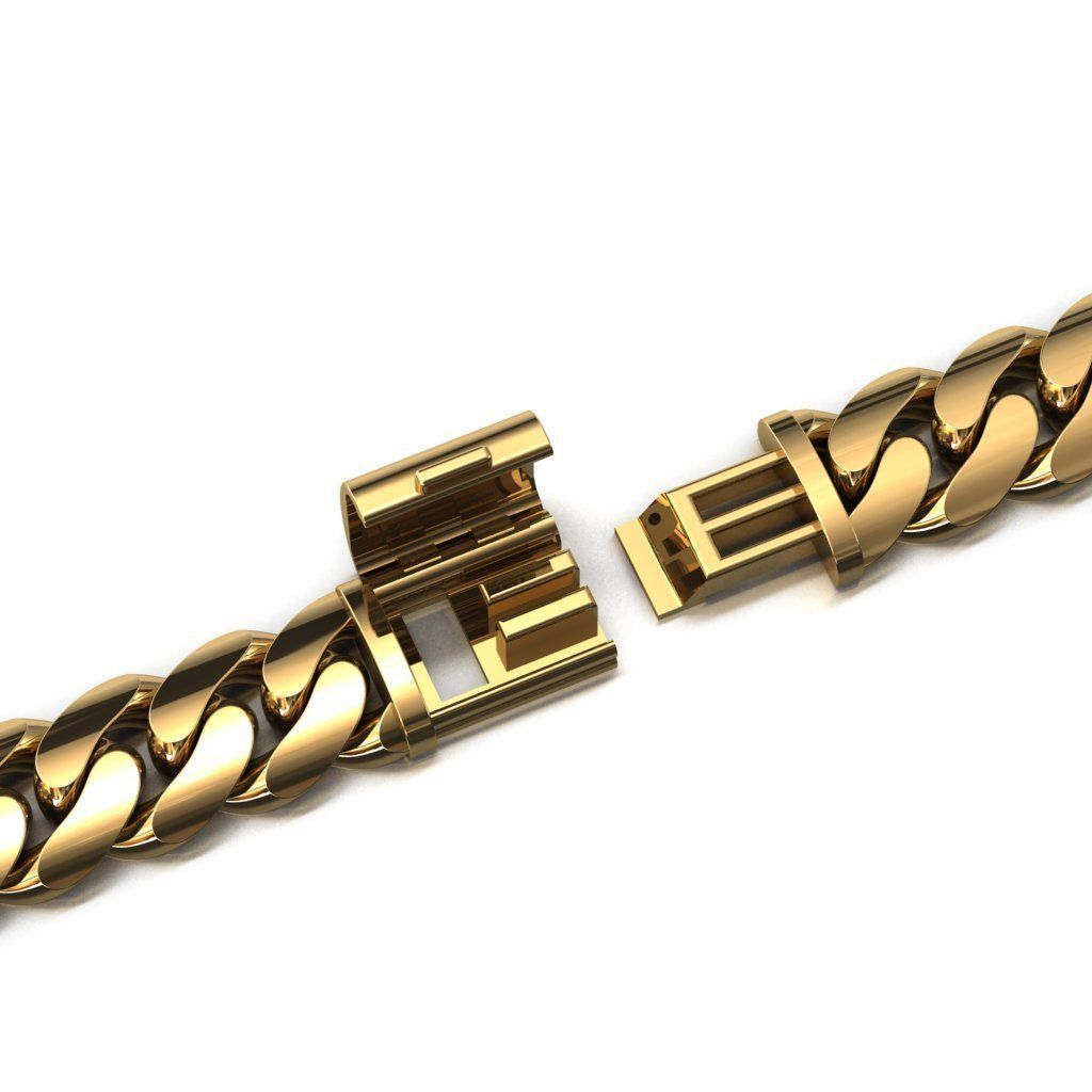 16 MM MIAMI CUBAN LINK PONG SET FOR BRACELET OR NECKLACE 3D print model_1