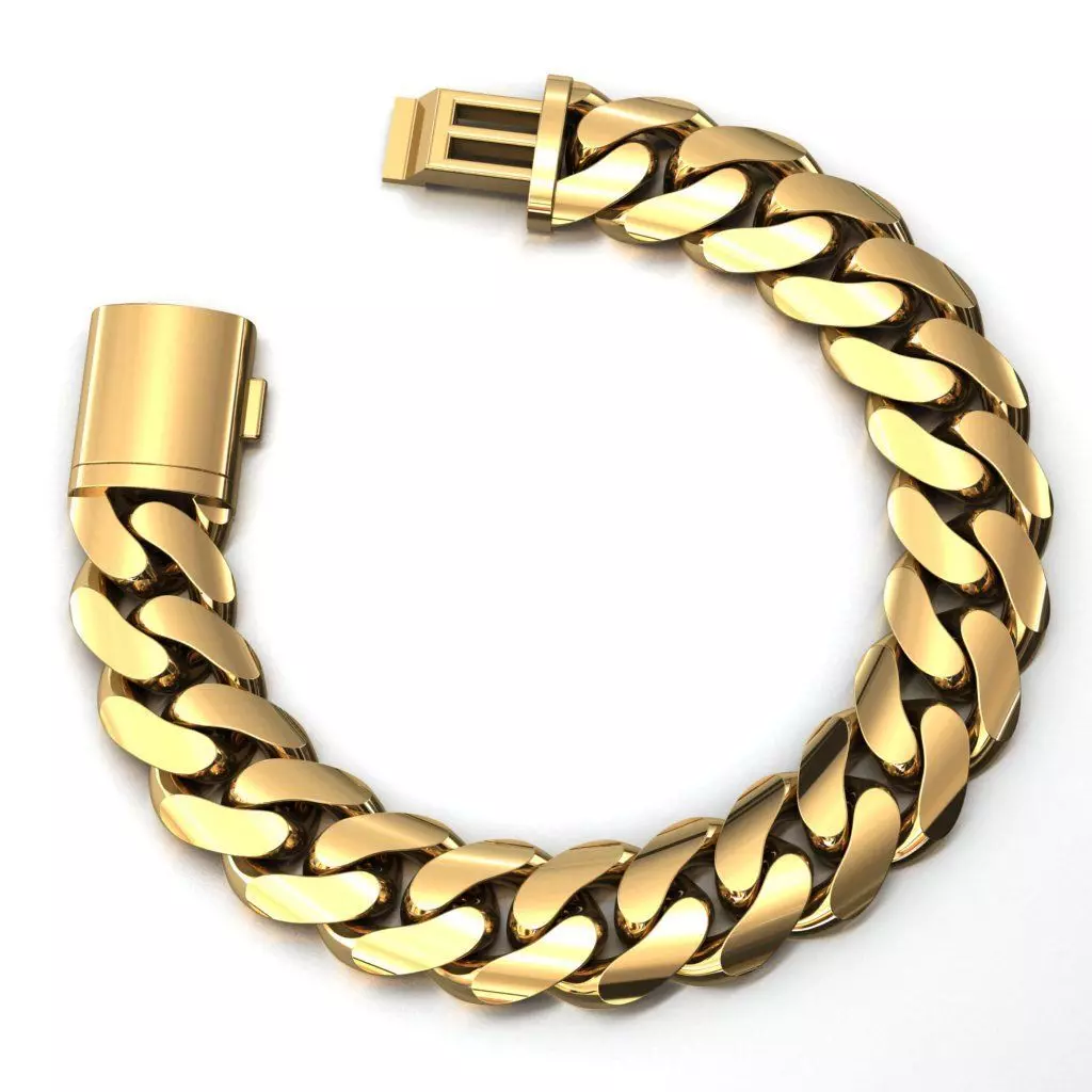 16 MM MIAMI CUBAN LINK PONG SET FOR BRACELET OR NECKLACE 3D print model_0