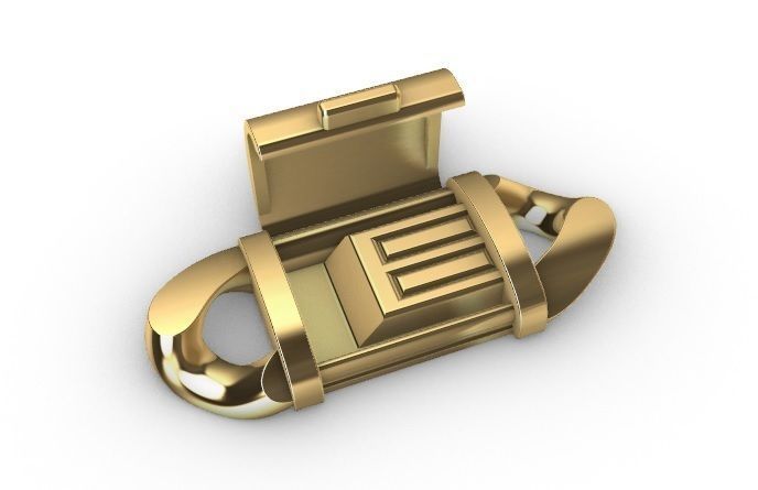 16 MM MIAMI CUBAN LINK PONG SET FOR BRACELET OR NECKLACE 3D print model_14