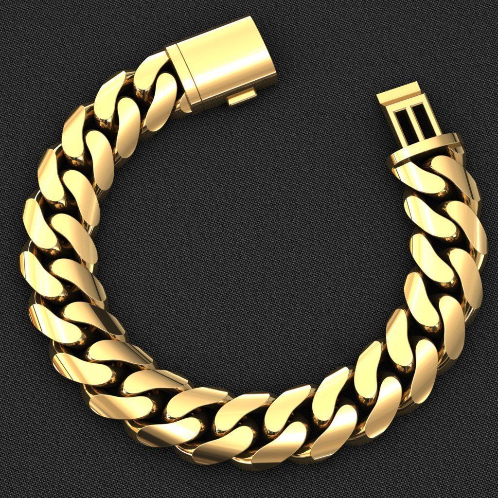 16 MM MIAMI CUBAN LINK PONG SET FOR BRACELET OR NECKLACE 3D print model_3