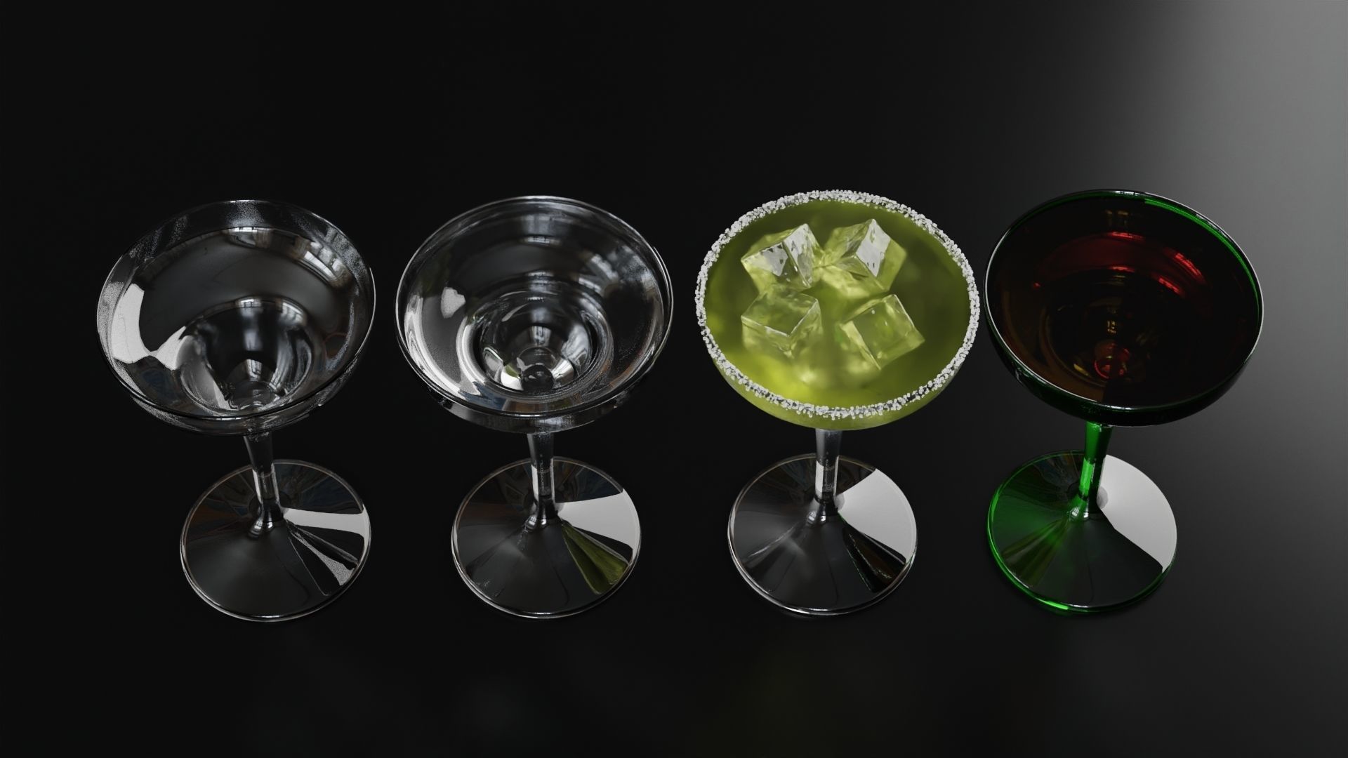 Margarita glass 2 3D model_3