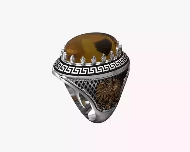 Turkish silver ring men 