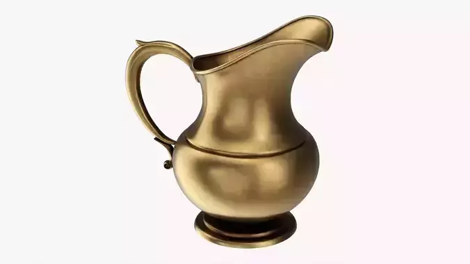 Metal jug antique