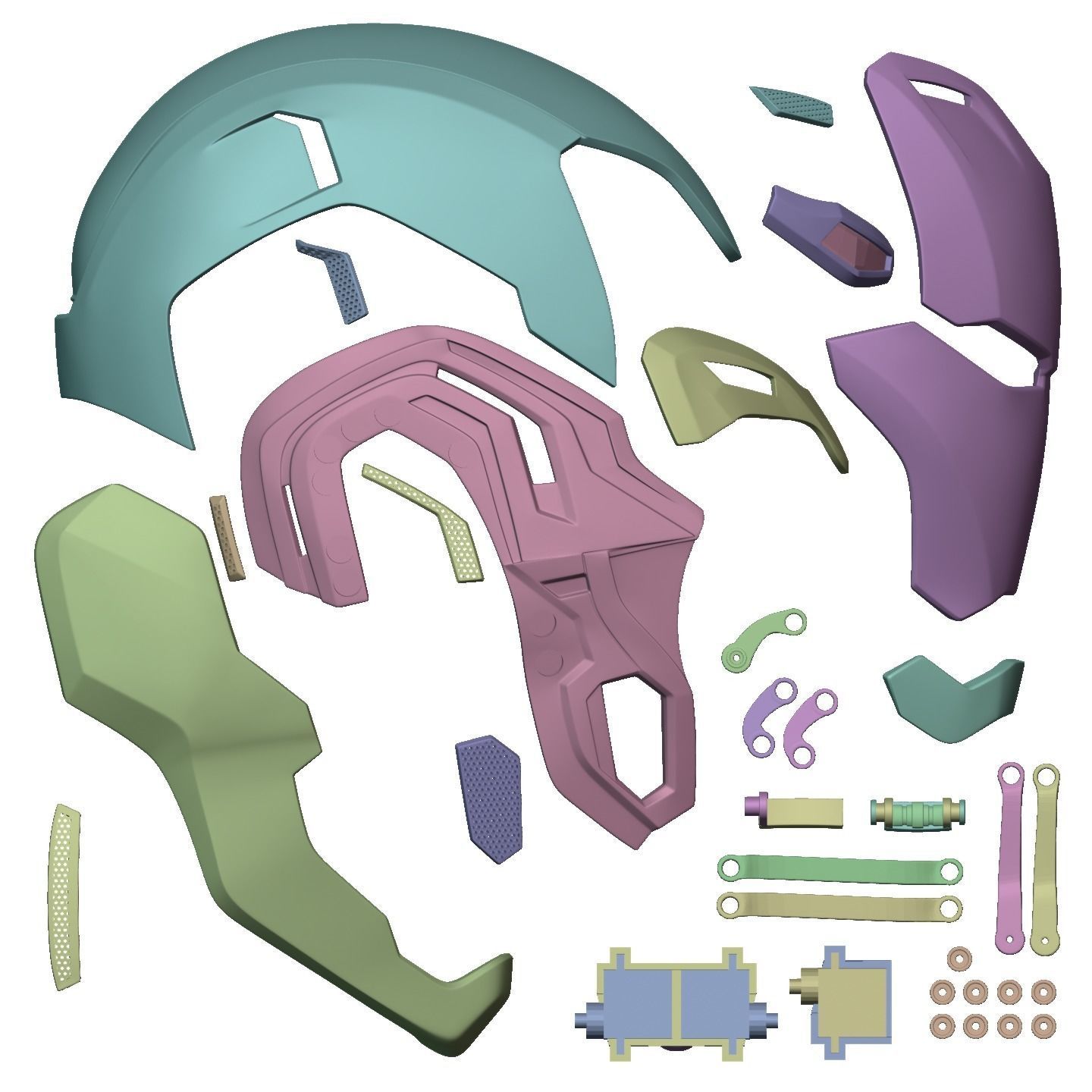 Ironman Mark 80 V3 Helmet 3D Printable Model with Inner Detail 3D print model_20