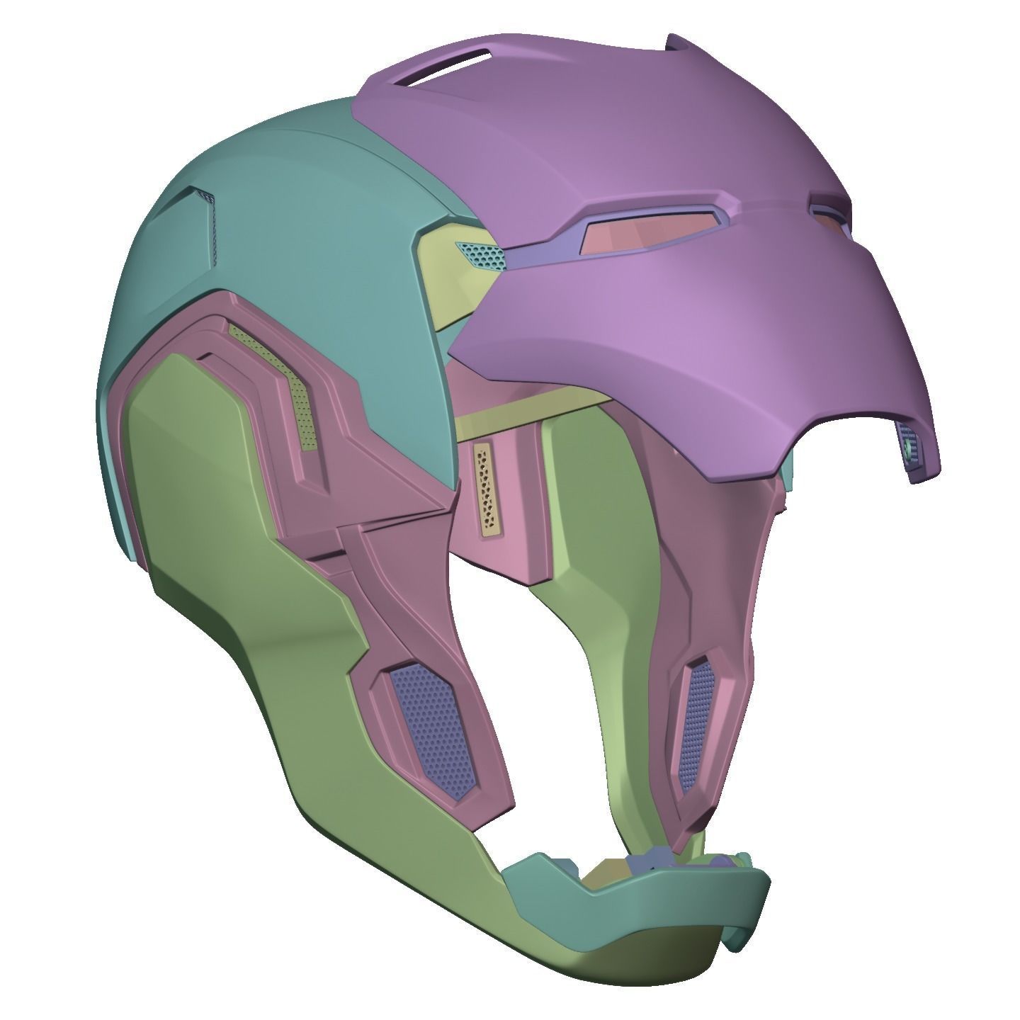 Ironman Mark 80 V3 Helmet 3D Printable Model with Inner Detail 3D print model_16