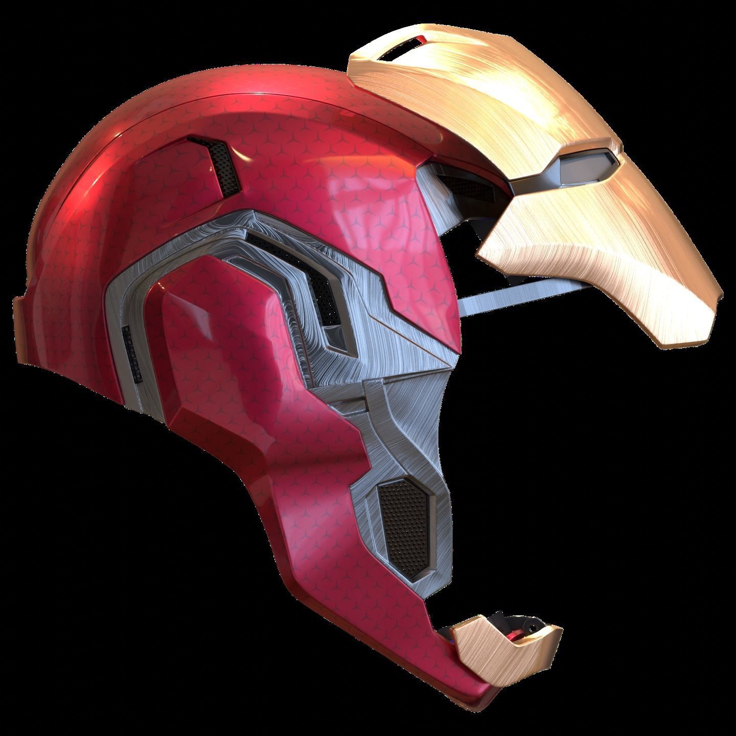 Ironman Mark 80 V3 Helmet 3D Printable Model with Inner Detail 3D print model_1