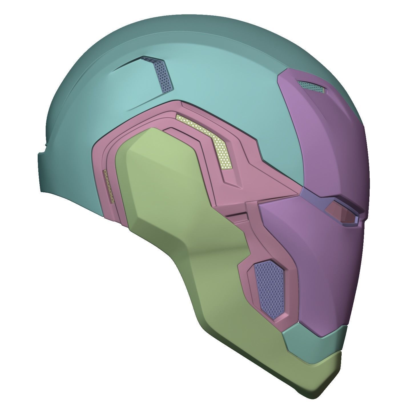 Ironman Mark 80 V3 Helmet 3D Printable Model with Inner Detail 3D print model_13
