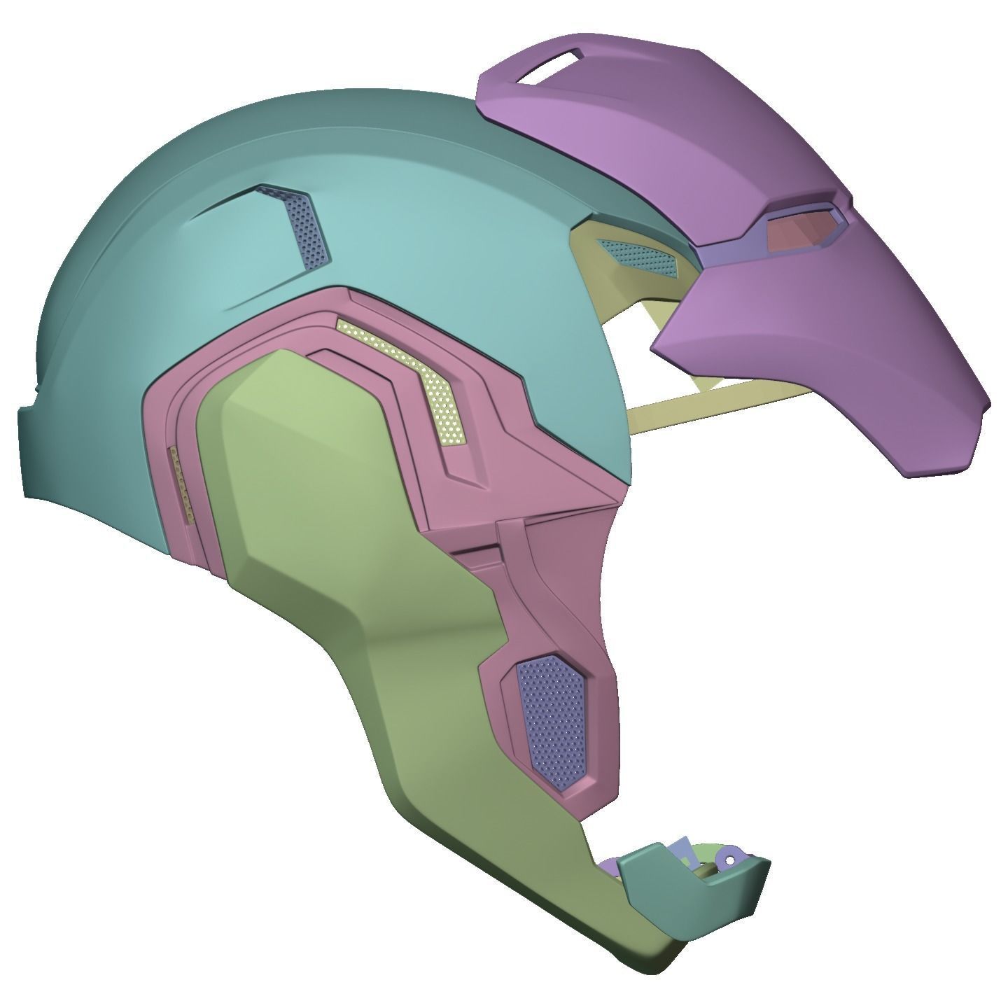 Ironman Mark 80 V3 Helmet 3D Printable Model with Inner Detail 3D print model_17