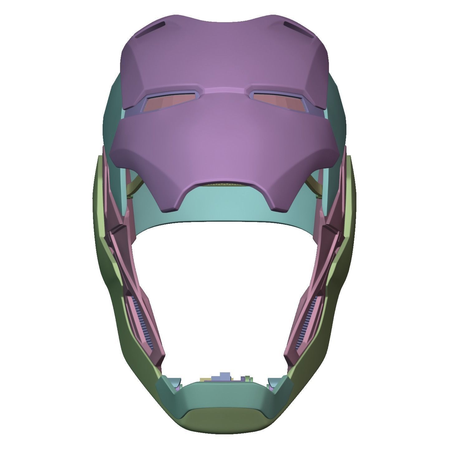 Ironman Mark 80 V3 Helmet 3D Printable Model with Inner Detail 3D print model_15