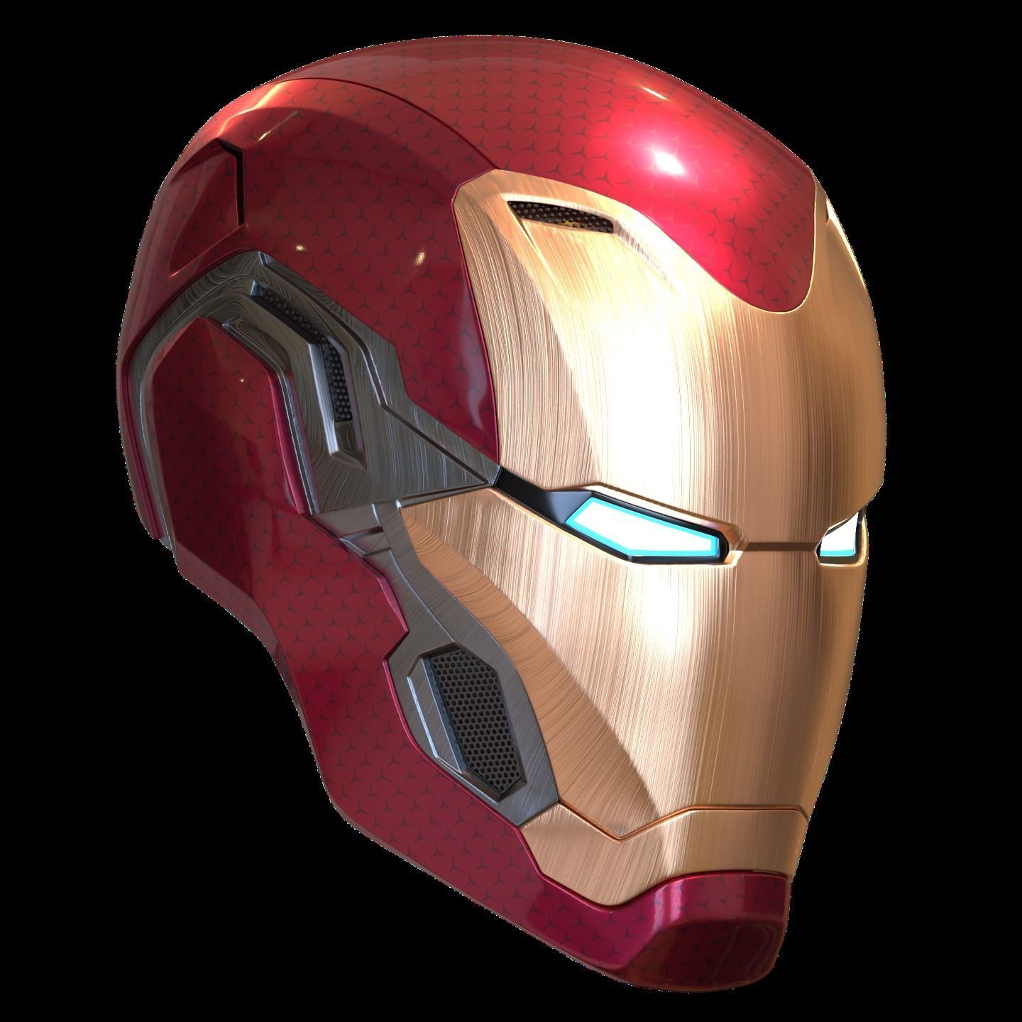 Ironman Mark 80 V3 Helmet 3D Printable Model with Inner Detail 3D print model_4
