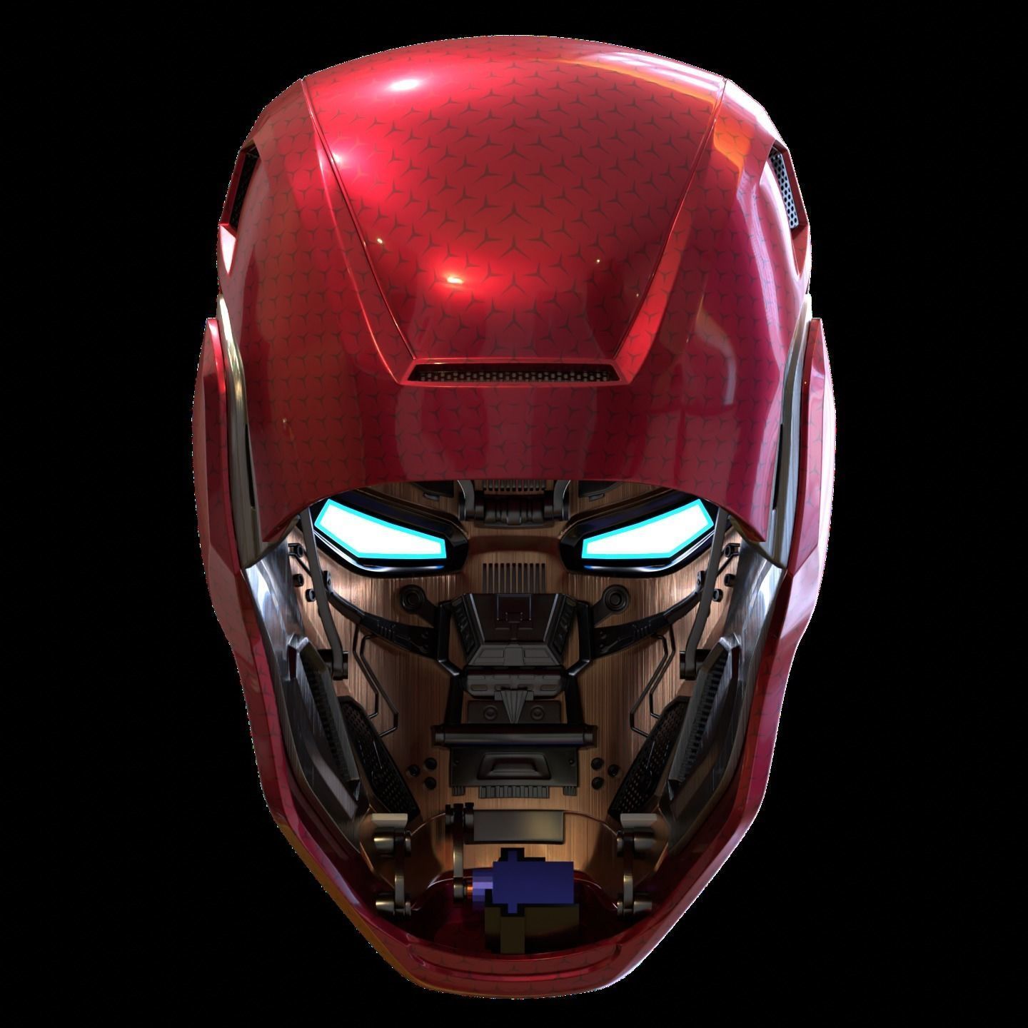 Ironman Mark 80 V3 Helmet 3D Printable Model with Inner Detail 3D print model_6