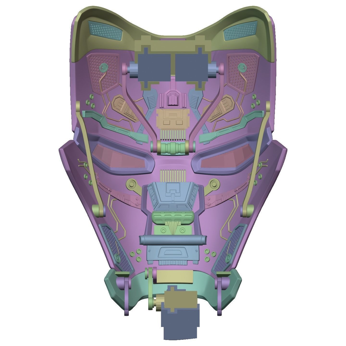 Ironman Mark 80 V3 Helmet 3D Printable Model with Inner Detail 3D print model_19