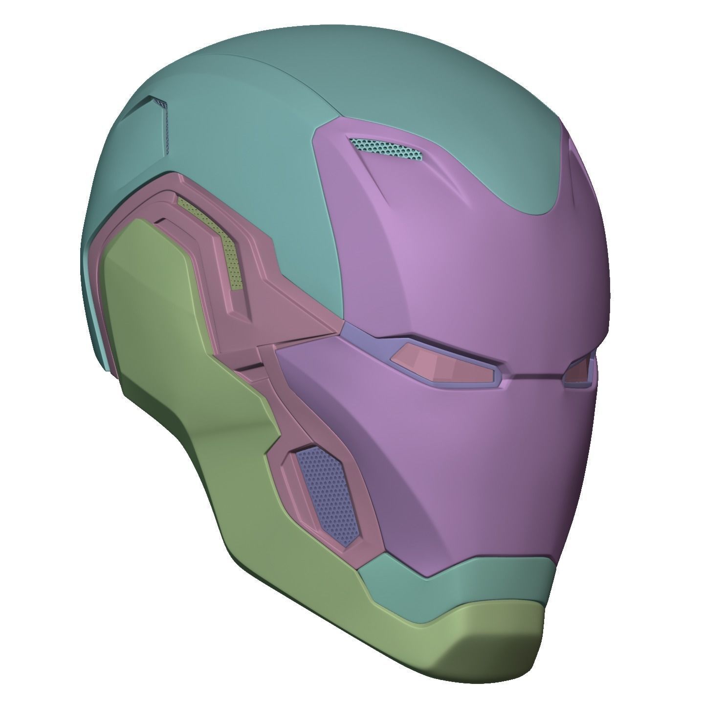 Ironman Mark 80 V3 Helmet 3D Printable Model with Inner Detail 3D print model_12