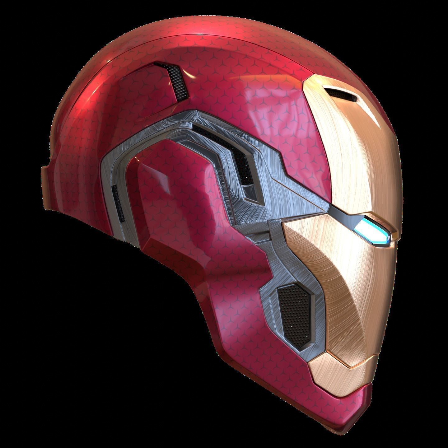 Ironman Mark 80 V3 Helmet 3D Printable Model with Inner Detail 3D print model_5