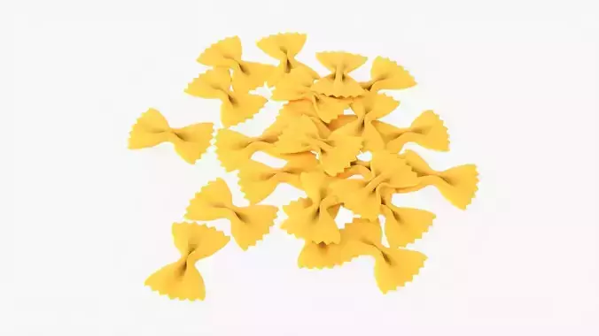 Pasta farfalle 3D model