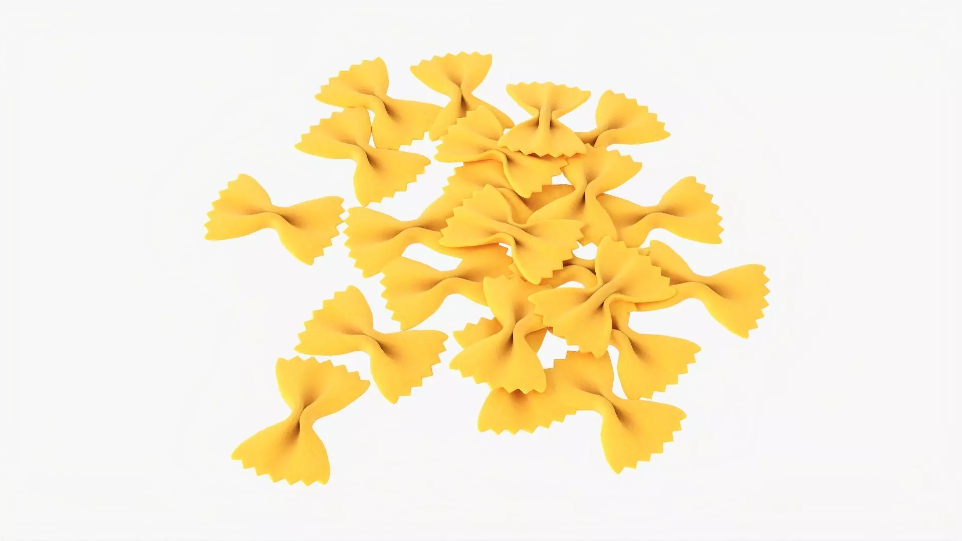 Pasta farfalle 3D model