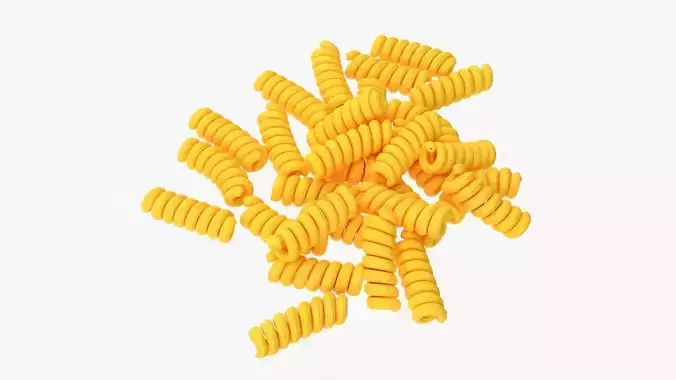 Pasta fusilli 3D model