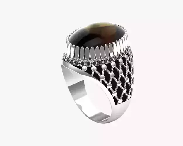 Turkish silver ring men