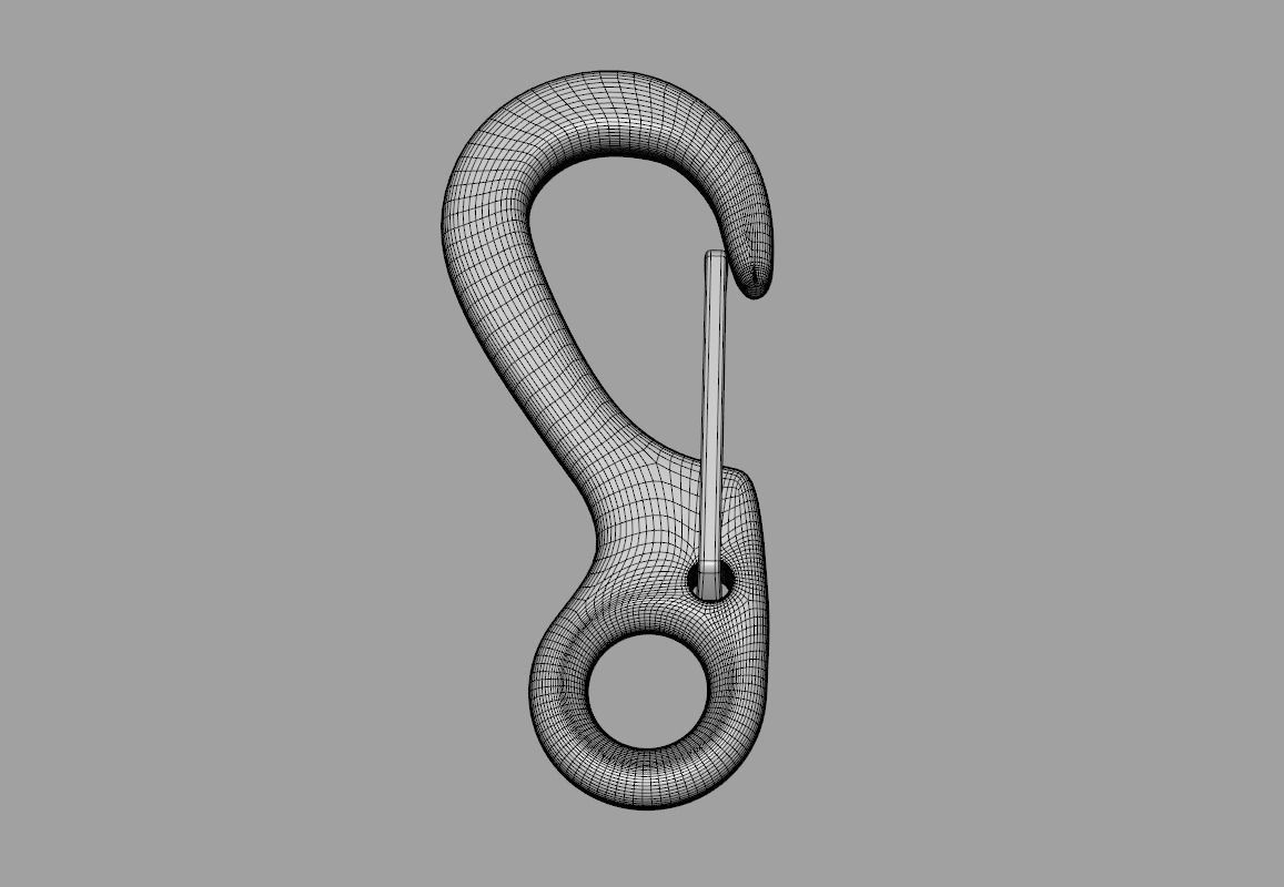 Climbing Carabiner 3D model_6