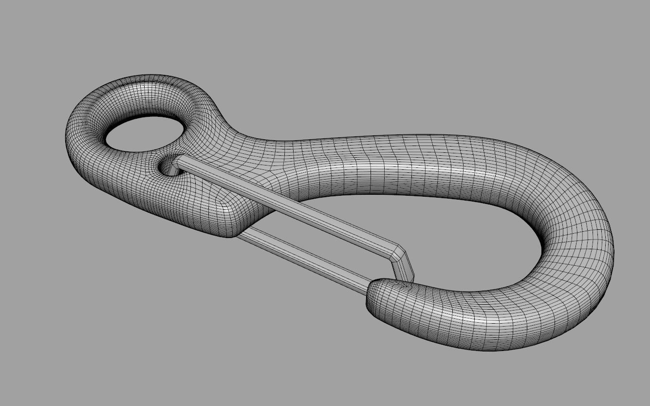 Climbing Carabiner 3D model_7
