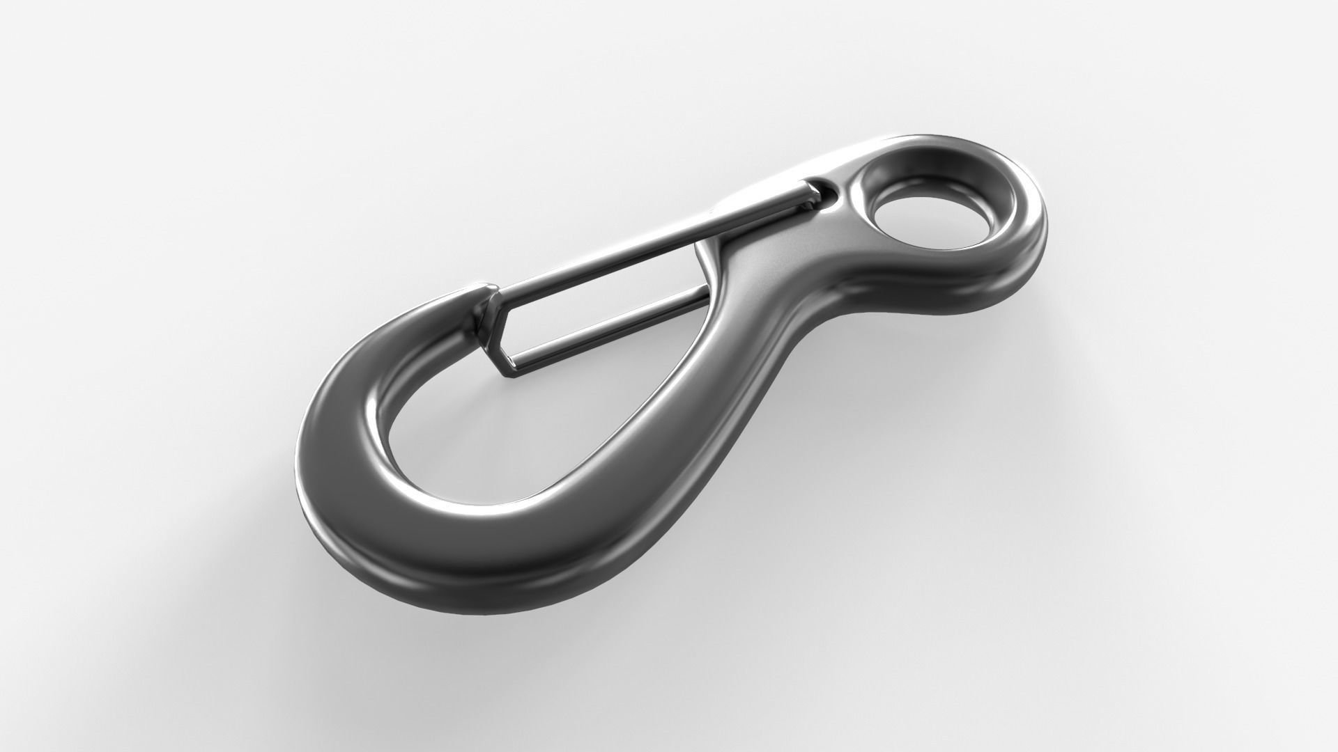 Climbing Carabiner 3D model_4