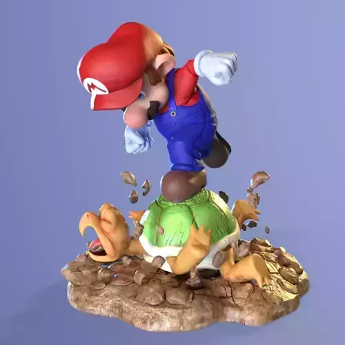 Super Mario 3D print model