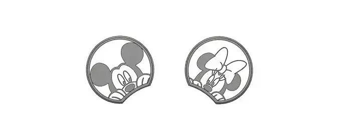 Peeking Mickey and Mini Headband Ears V5