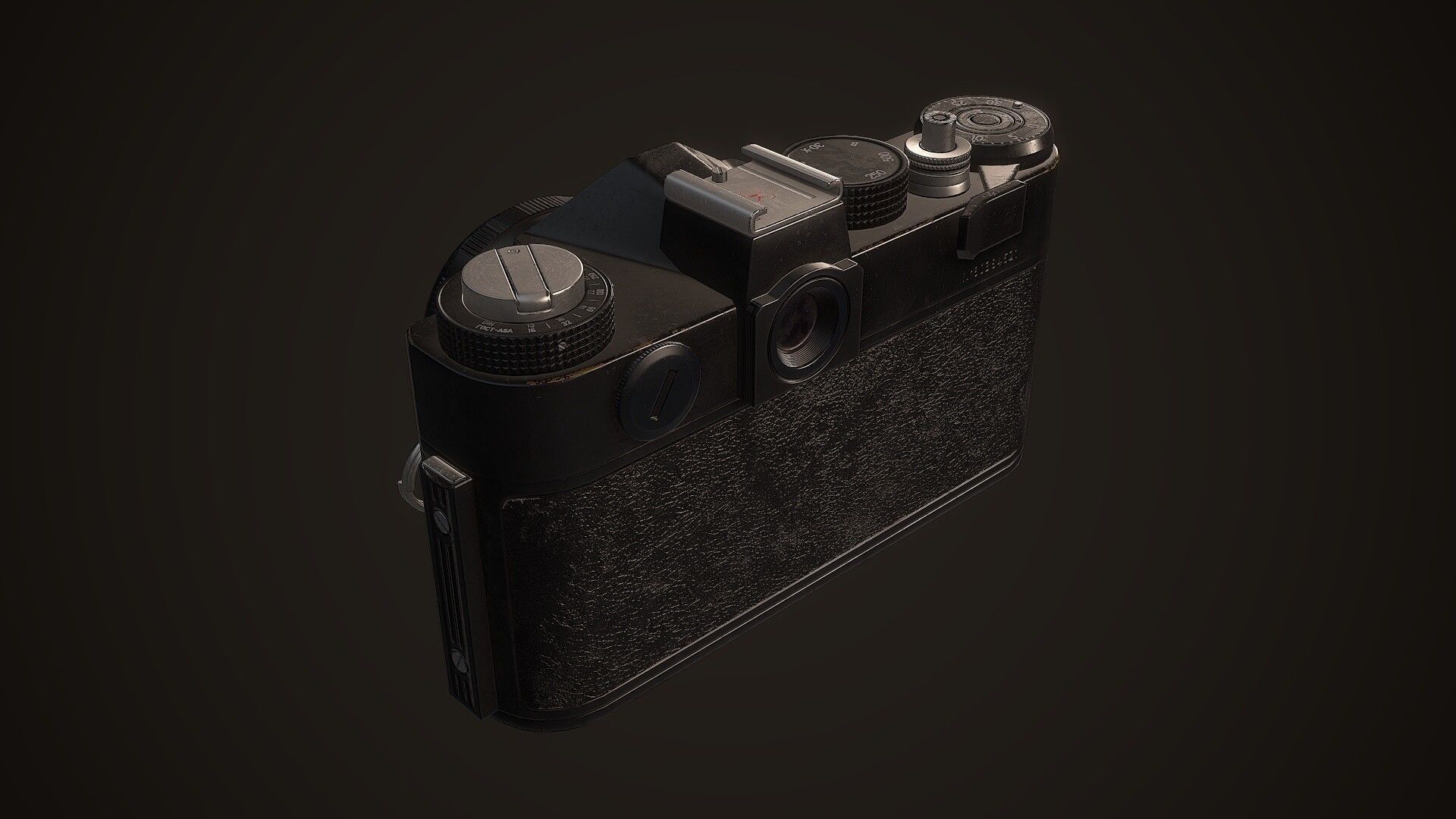 PBR Soviet Camera Low-poly 3D model_3
