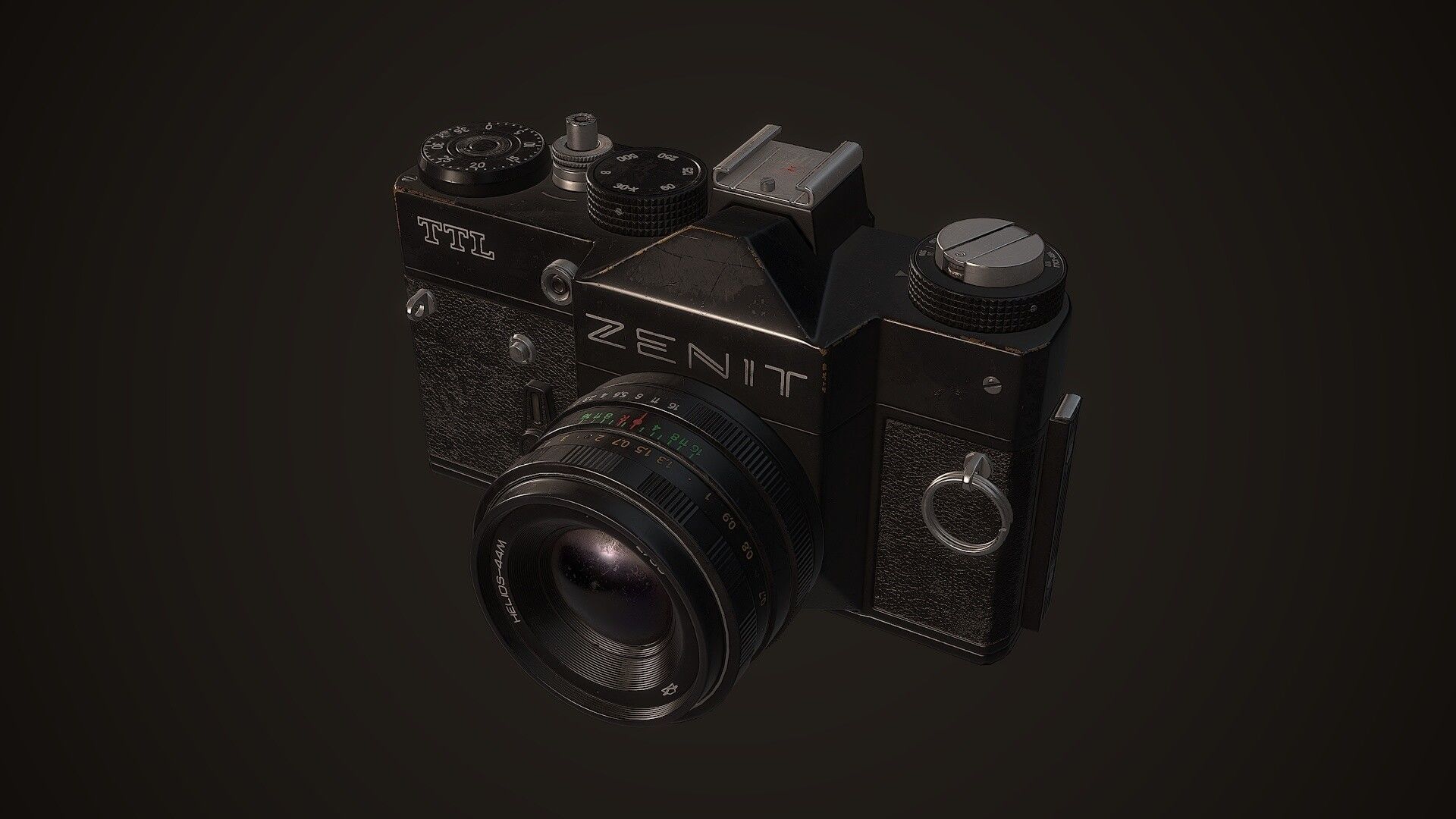 PBR Soviet Camera Low-poly 3D model_2