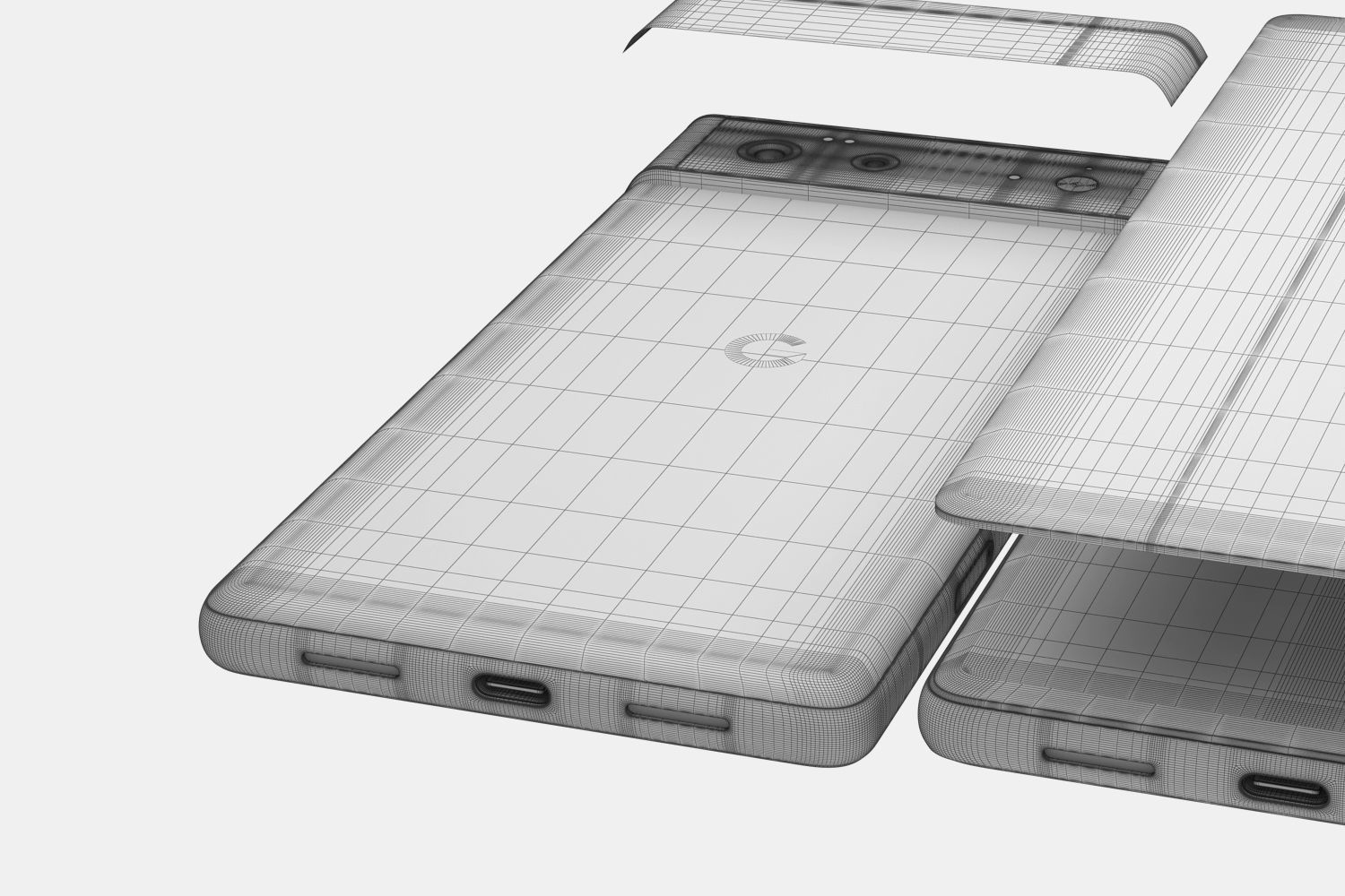 Google Pixel 6 all colors 3D model_25