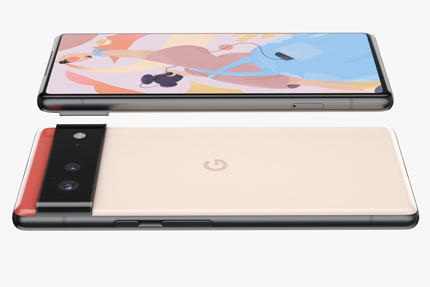 Google Pixel 6 all colors 3D model_4