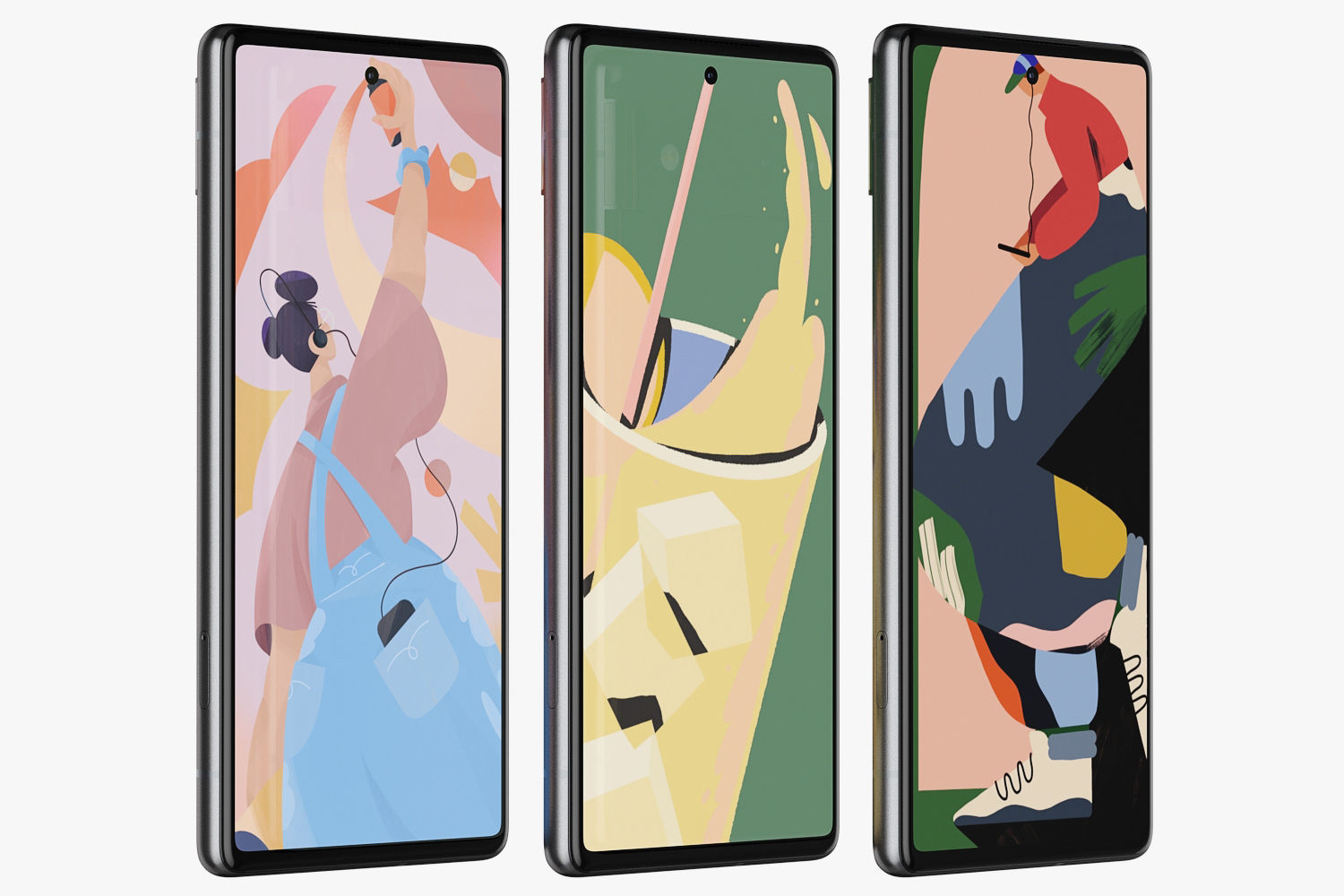 Google Pixel 6 all colors 3D model_10