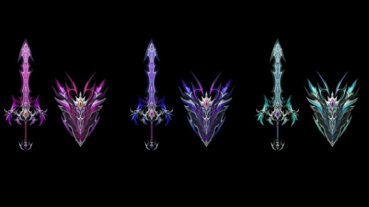 Succubus - Sword and Shield Low-poly 3D model_1