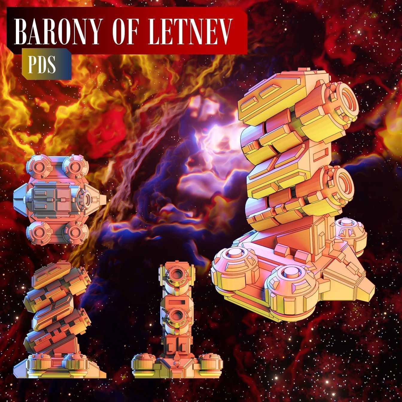 Twilight Imperium Barony of Letnev Custom Ships 3D print model_11