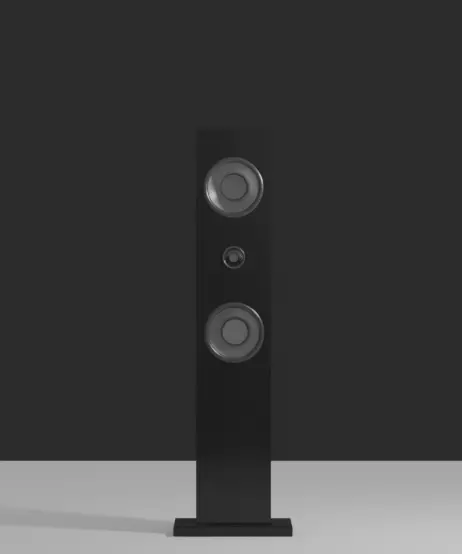 Sound Tower Free low-poly 3D model_0