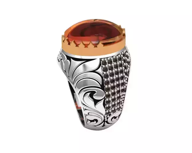 Turkish silver ring men