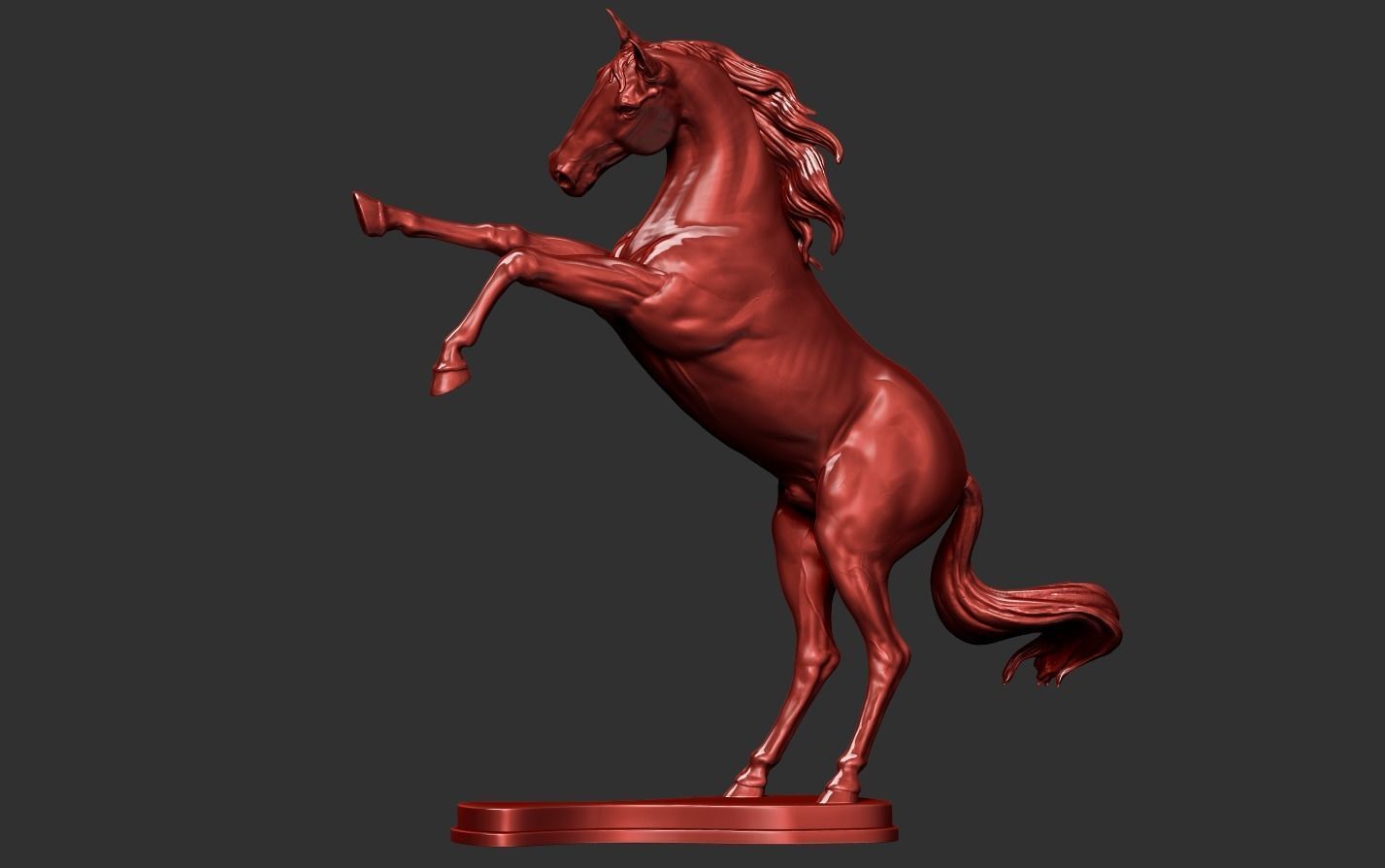 Horse Sculpture 3D print model_16