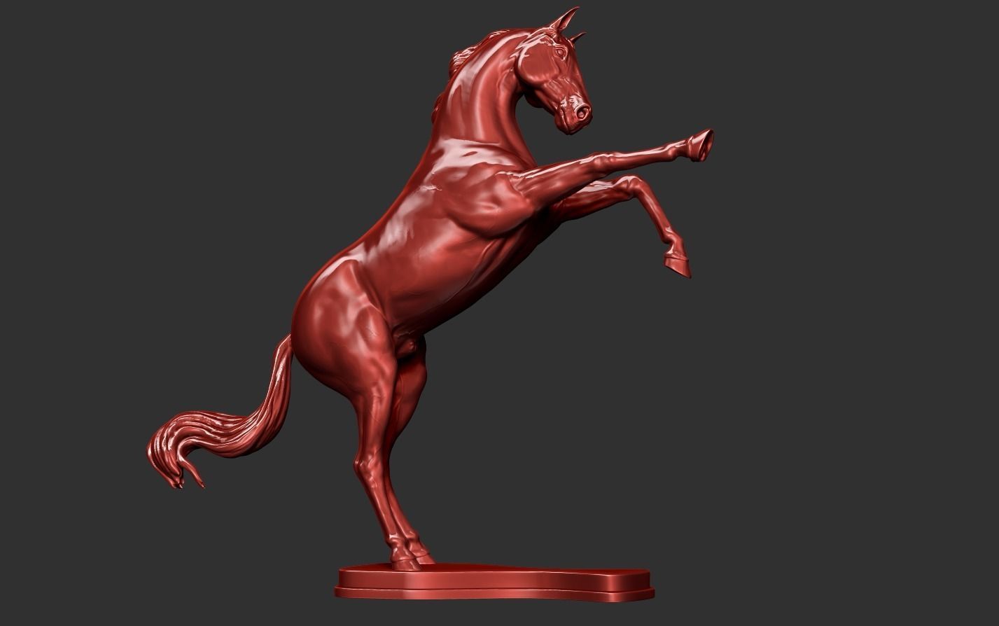 Horse Sculpture 3D print model_15