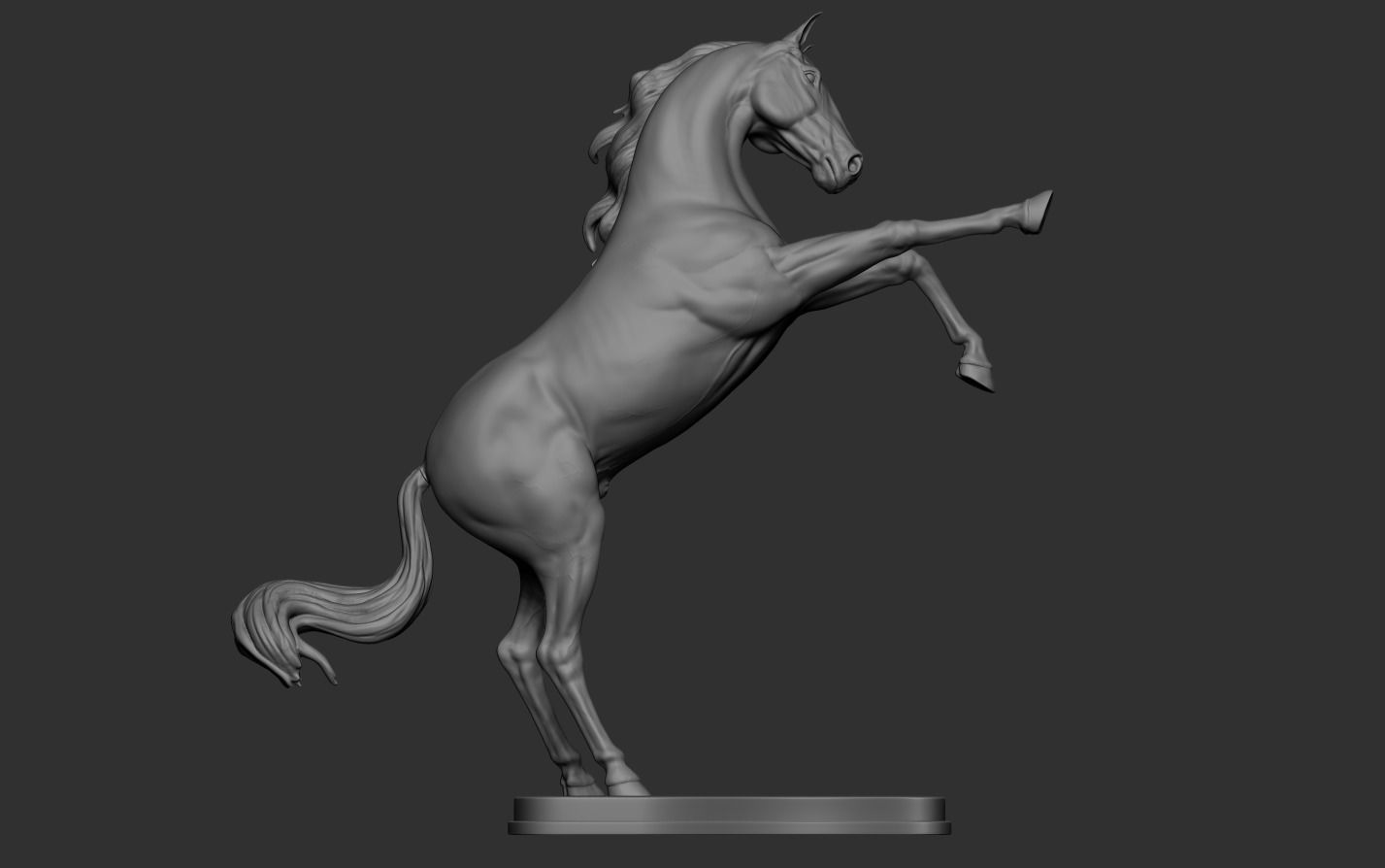 Horse Sculpture 3D print model_9