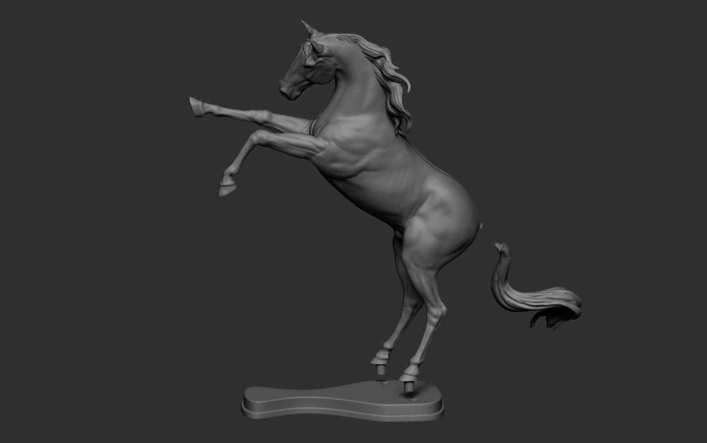 Horse Sculpture 3D print model_14