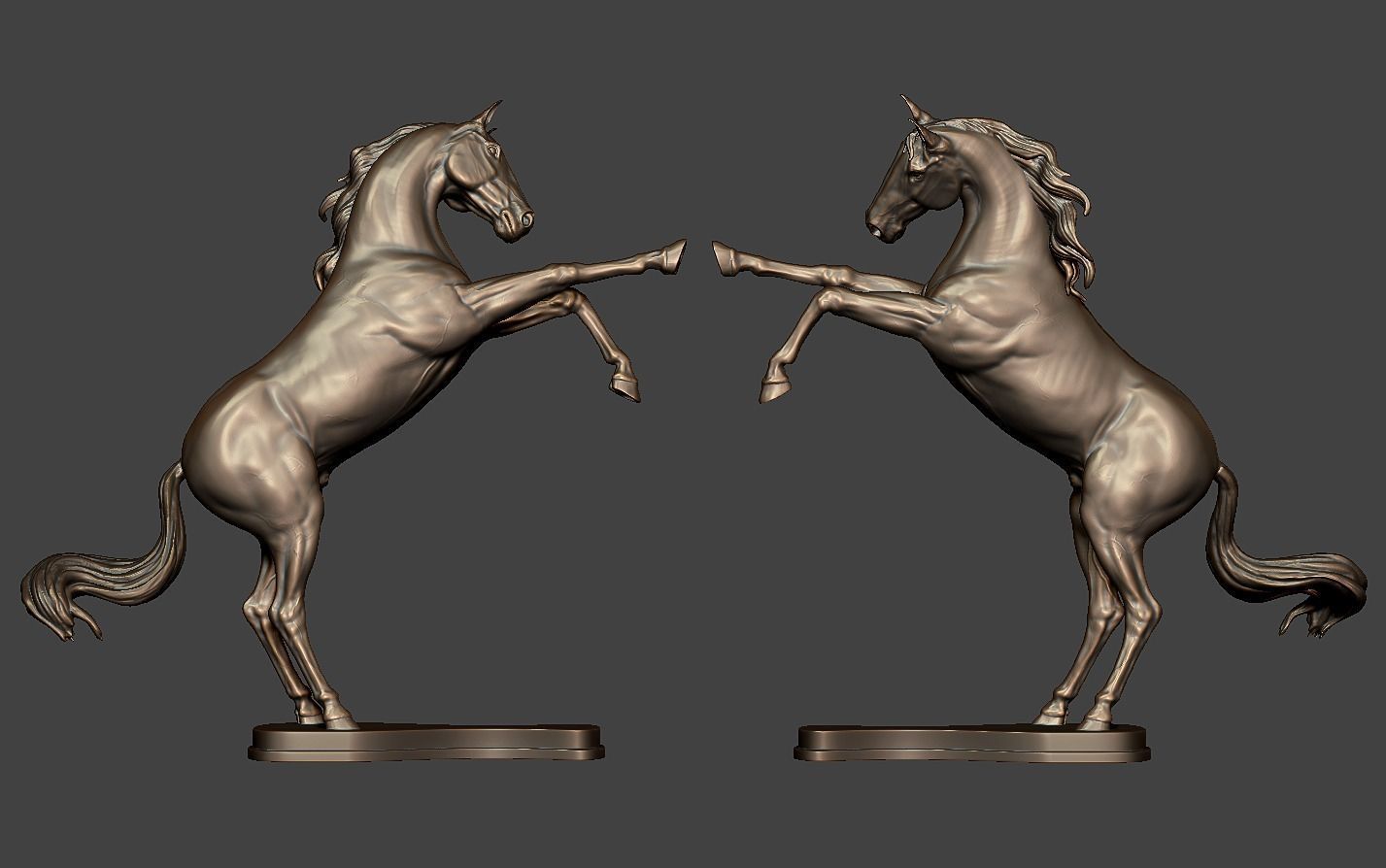 Horse Sculpture 3D print model_13
