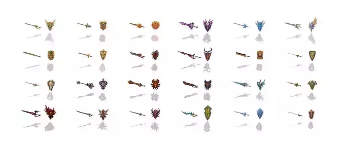 72 Swords and Shields Collection 
